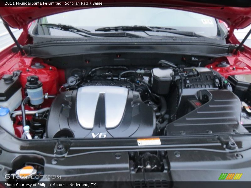 Sonoran Red / Beige 2011 Hyundai Santa Fe Limited