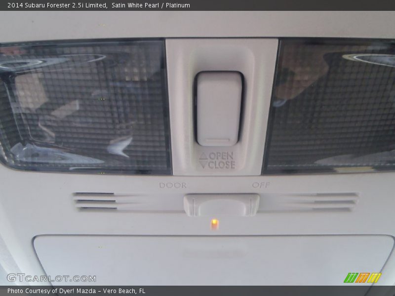 Satin White Pearl / Platinum 2014 Subaru Forester 2.5i Limited