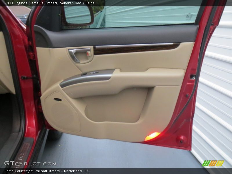 Sonoran Red / Beige 2011 Hyundai Santa Fe Limited