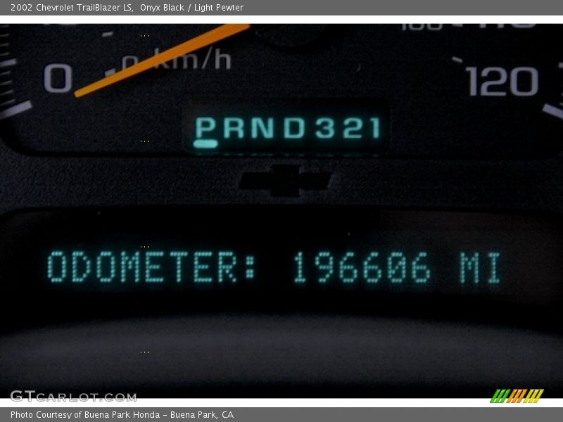 Onyx Black / Light Pewter 2002 Chevrolet TrailBlazer LS