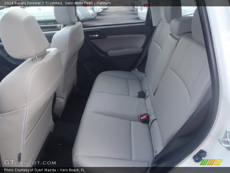Satin White Pearl / Platinum 2014 Subaru Forester 2.5i Limited