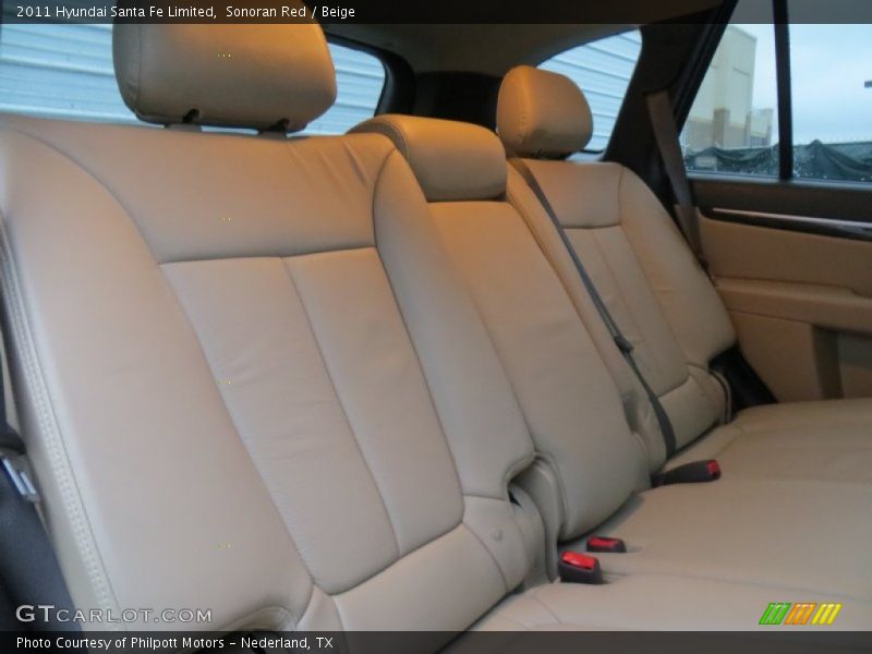 Sonoran Red / Beige 2011 Hyundai Santa Fe Limited