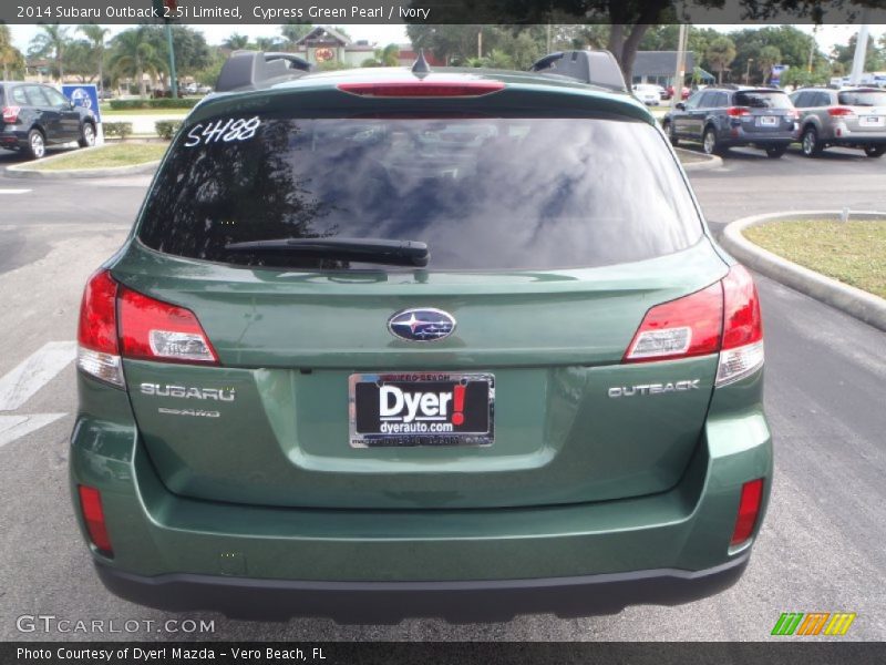 Cypress Green Pearl / Ivory 2014 Subaru Outback 2.5i Limited