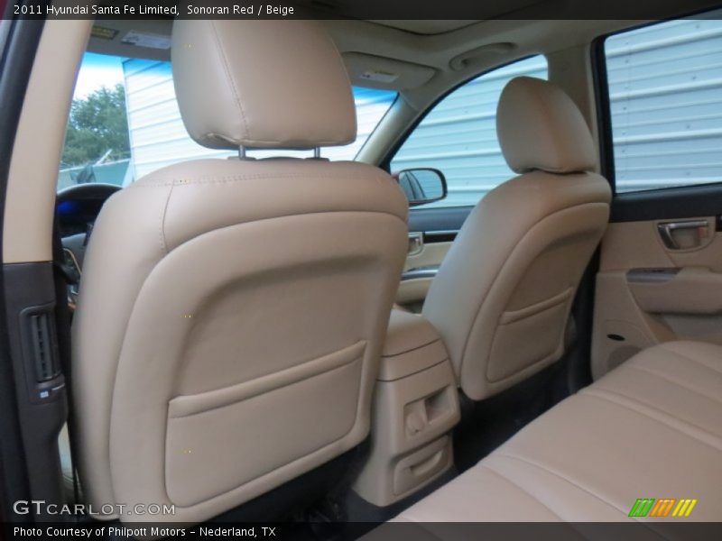 Sonoran Red / Beige 2011 Hyundai Santa Fe Limited