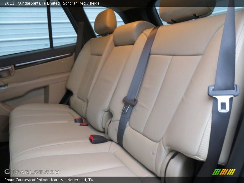 Sonoran Red / Beige 2011 Hyundai Santa Fe Limited