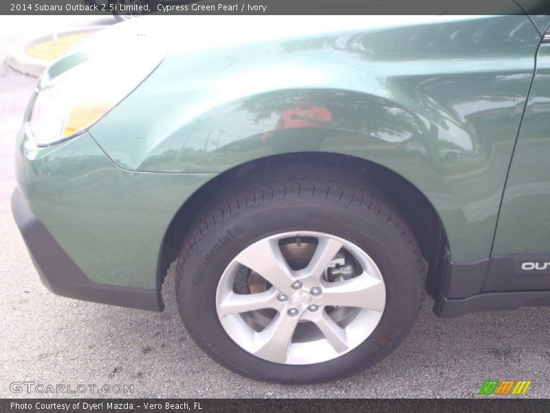 Cypress Green Pearl / Ivory 2014 Subaru Outback 2.5i Limited