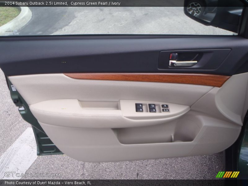 Cypress Green Pearl / Ivory 2014 Subaru Outback 2.5i Limited
