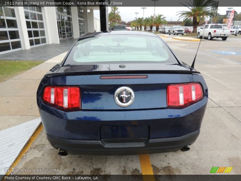 Kona Blue Metallic / Stone 2011 Ford Mustang V6 Premium Coupe