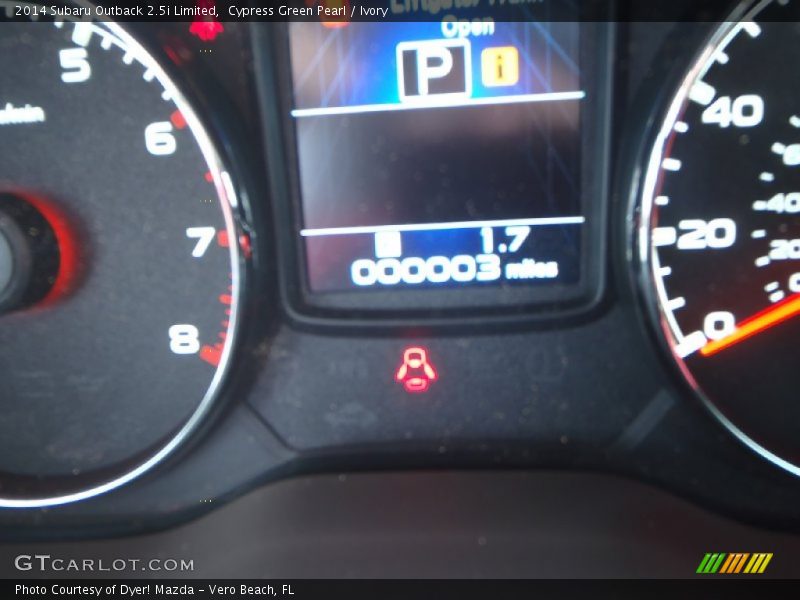 Cypress Green Pearl / Ivory 2014 Subaru Outback 2.5i Limited