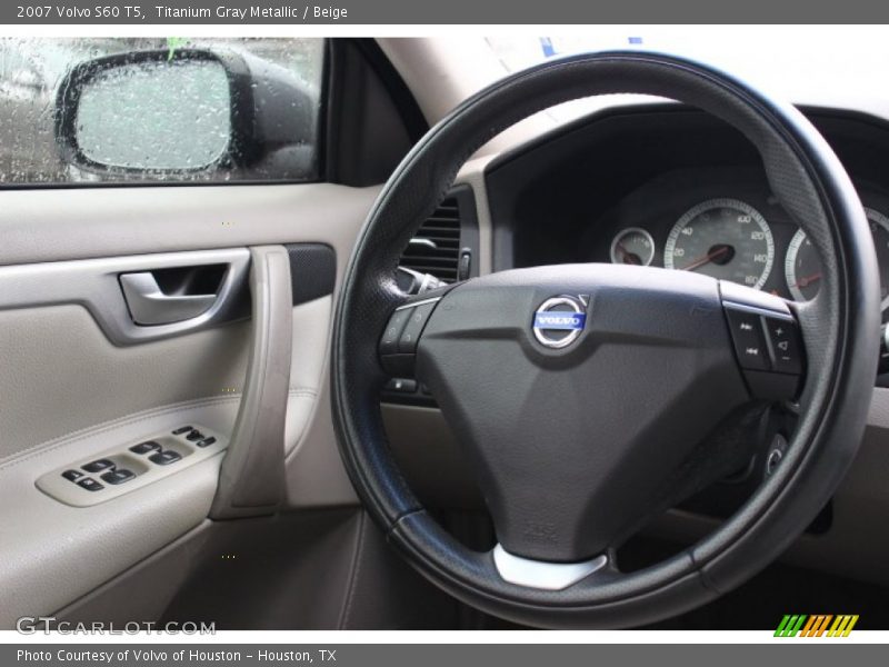 Titanium Gray Metallic / Beige 2007 Volvo S60 T5