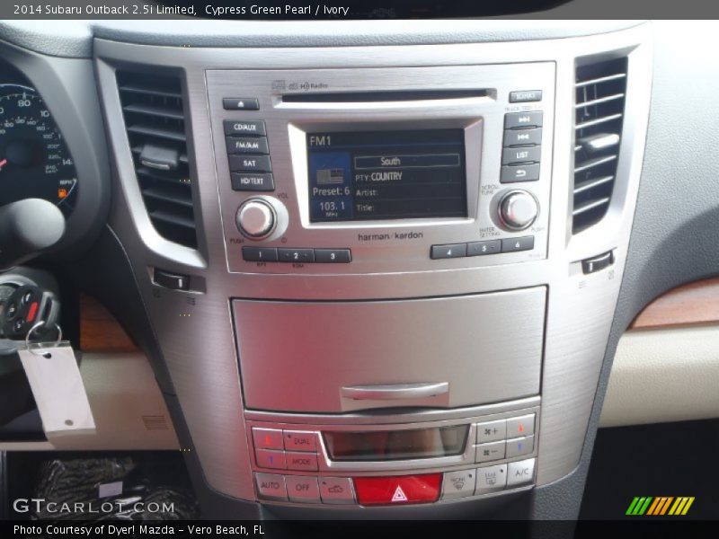 Cypress Green Pearl / Ivory 2014 Subaru Outback 2.5i Limited