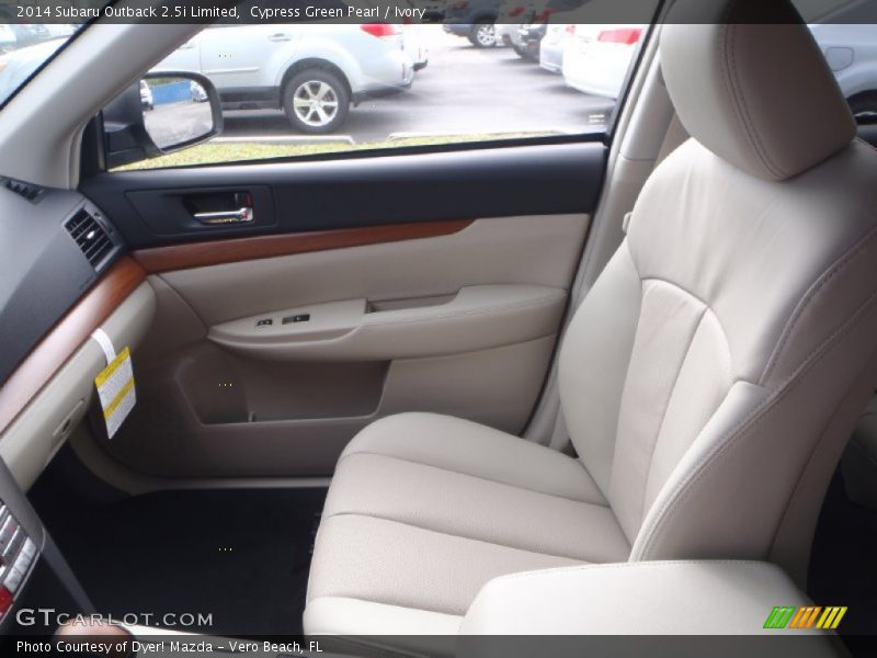 Cypress Green Pearl / Ivory 2014 Subaru Outback 2.5i Limited