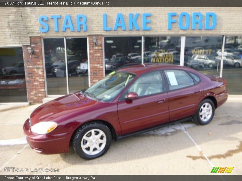 Merlot Metallic / Medium/Dark Flint 2007 Ford Taurus SEL
