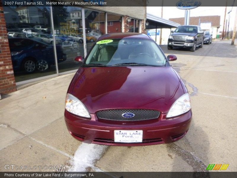 Merlot Metallic / Medium/Dark Flint 2007 Ford Taurus SEL