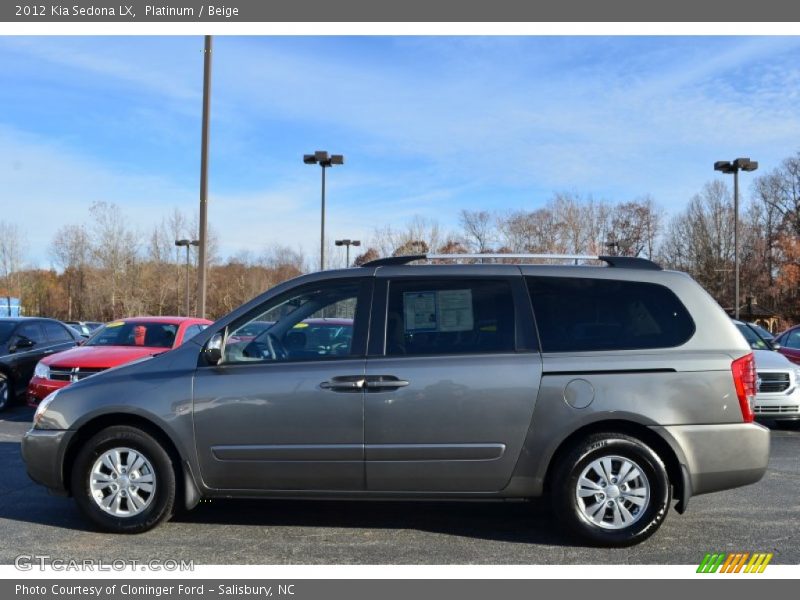 Platinum / Beige 2012 Kia Sedona LX