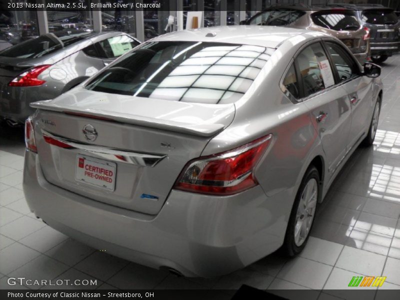 Brilliant Silver / Charcoal 2013 Nissan Altima 2.5 SL