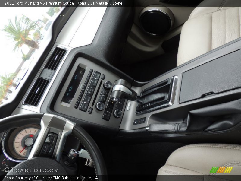 Kona Blue Metallic / Stone 2011 Ford Mustang V6 Premium Coupe