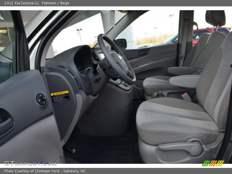 Platinum / Beige 2012 Kia Sedona LX
