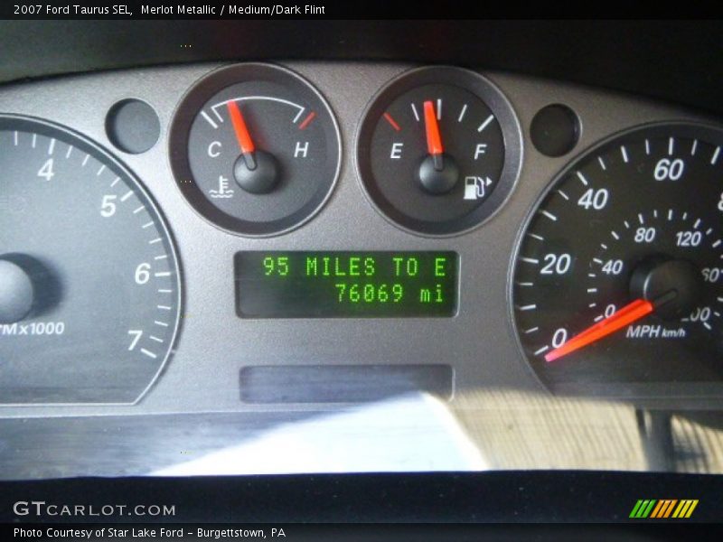 Merlot Metallic / Medium/Dark Flint 2007 Ford Taurus SEL