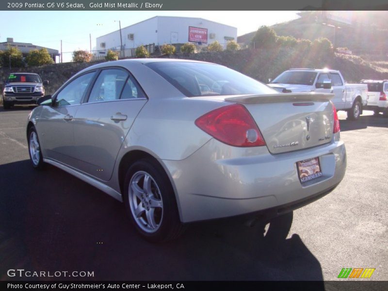 Gold Mist Metallic / Ebony 2009 Pontiac G6 V6 Sedan