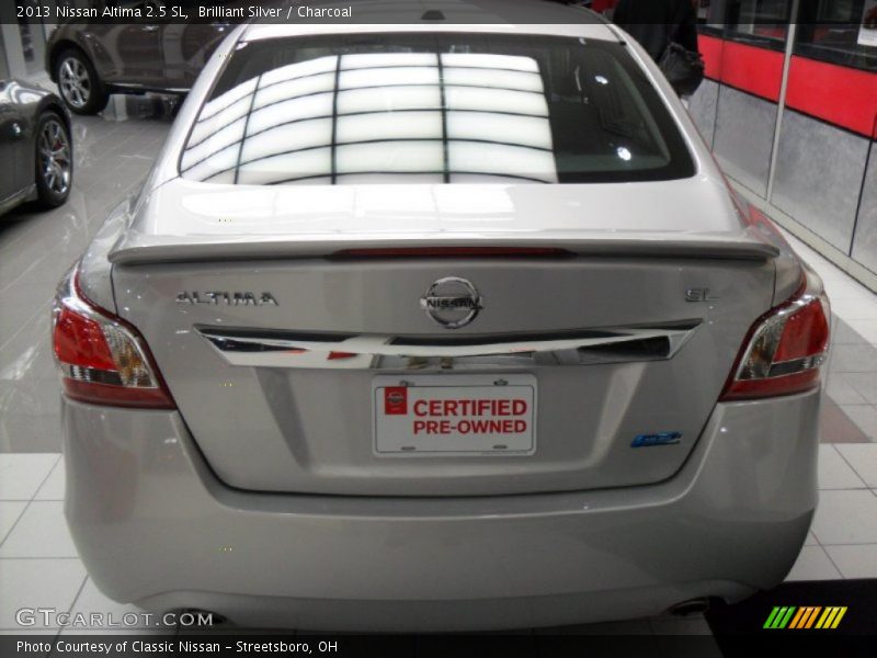 Brilliant Silver / Charcoal 2013 Nissan Altima 2.5 SL