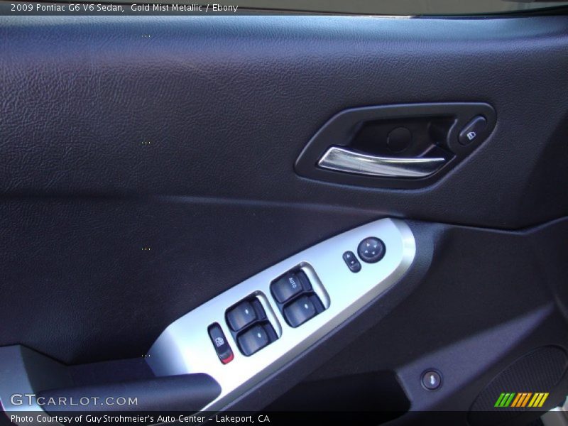 Gold Mist Metallic / Ebony 2009 Pontiac G6 V6 Sedan