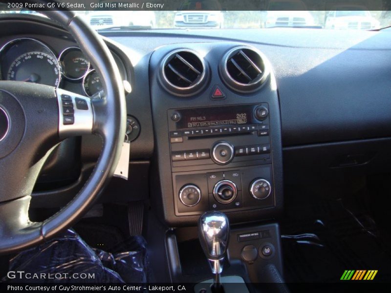 Gold Mist Metallic / Ebony 2009 Pontiac G6 V6 Sedan