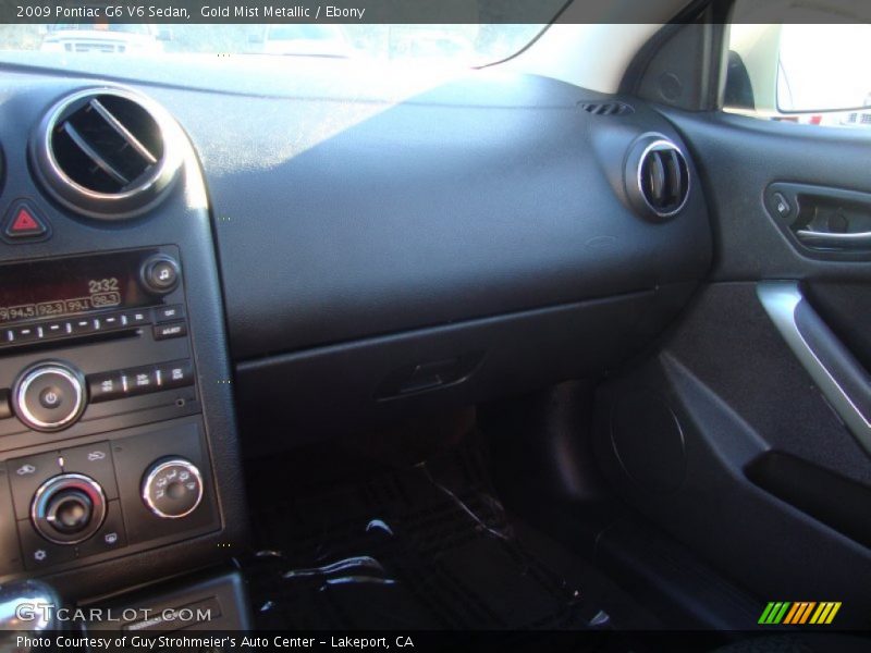 Gold Mist Metallic / Ebony 2009 Pontiac G6 V6 Sedan