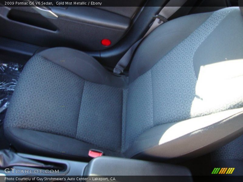 Gold Mist Metallic / Ebony 2009 Pontiac G6 V6 Sedan