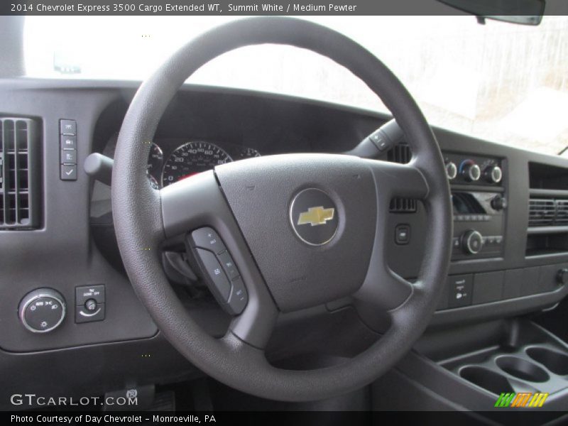 Summit White / Medium Pewter 2014 Chevrolet Express 3500 Cargo Extended WT