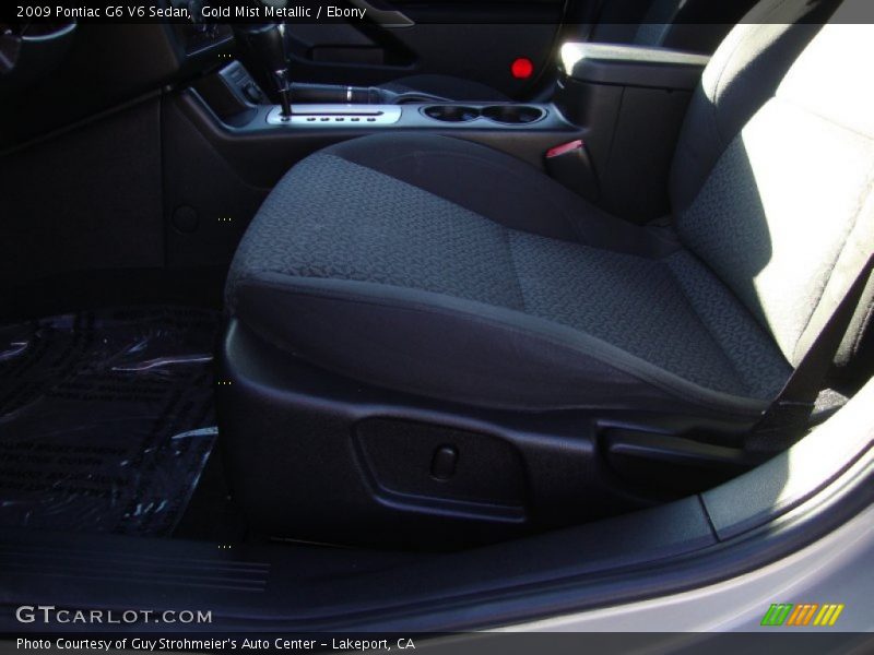 Gold Mist Metallic / Ebony 2009 Pontiac G6 V6 Sedan