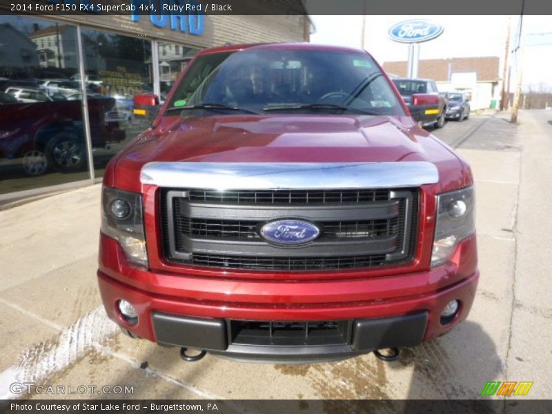 Ruby Red / Black 2014 Ford F150 FX4 SuperCab 4x4