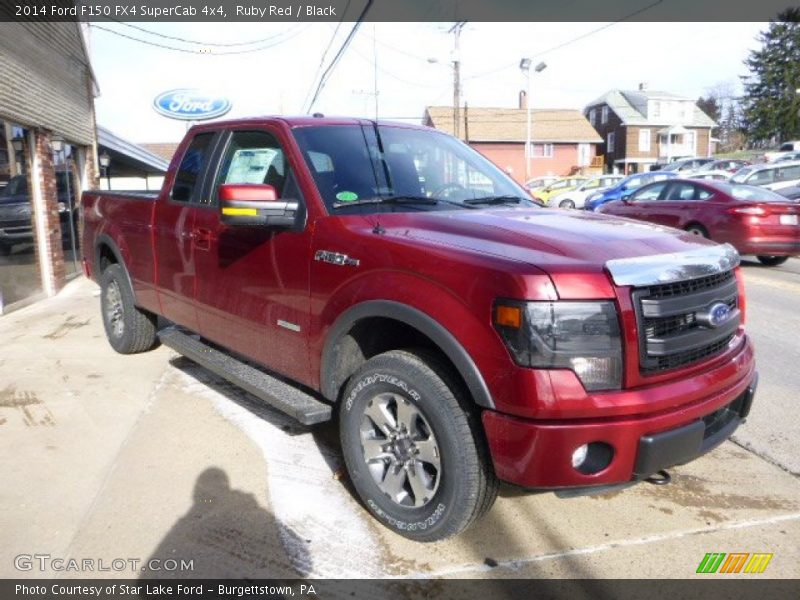 Front 3/4 View of 2014 F150 FX4 SuperCab 4x4