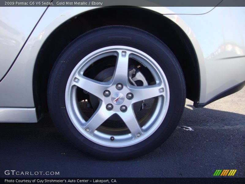Gold Mist Metallic / Ebony 2009 Pontiac G6 V6 Sedan