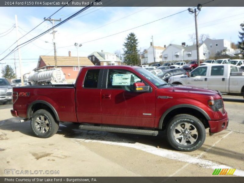 Ruby Red / Black 2014 Ford F150 FX4 SuperCab 4x4