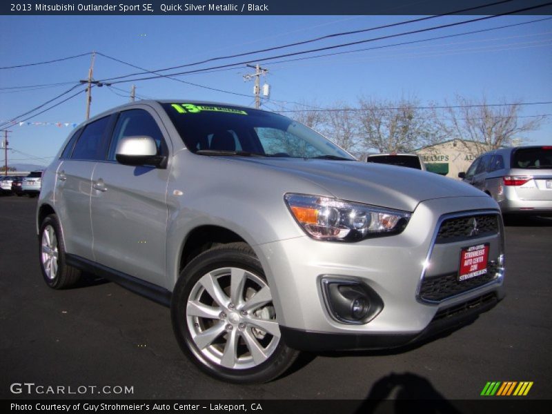 Quick Silver Metallic / Black 2013 Mitsubishi Outlander Sport SE