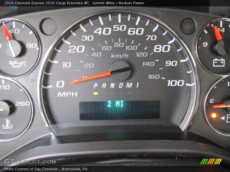 Summit White / Medium Pewter 2014 Chevrolet Express 3500 Cargo Extended WT