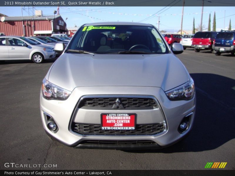 Quick Silver Metallic / Black 2013 Mitsubishi Outlander Sport SE
