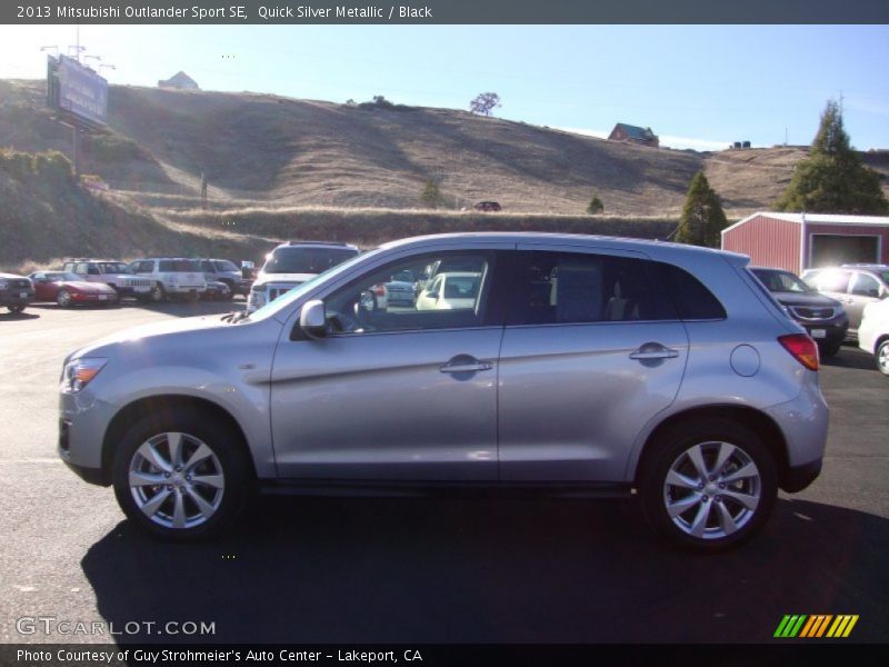 Quick Silver Metallic / Black 2013 Mitsubishi Outlander Sport SE