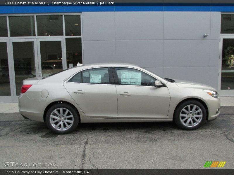 Champagne Silver Metallic / Jet Black 2014 Chevrolet Malibu LT