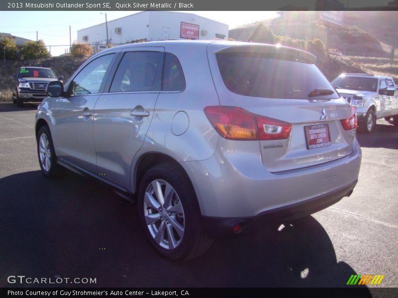 Quick Silver Metallic / Black 2013 Mitsubishi Outlander Sport SE