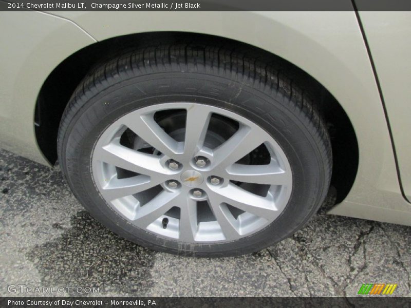Champagne Silver Metallic / Jet Black 2014 Chevrolet Malibu LT