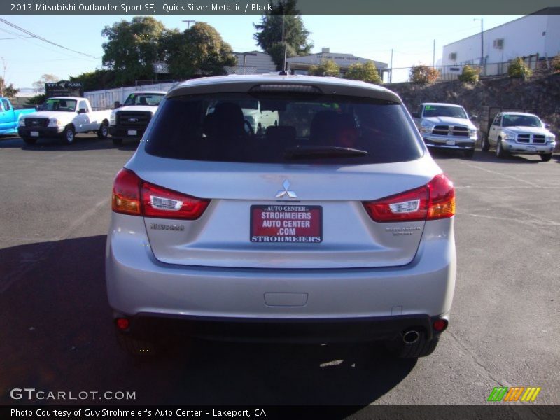 Quick Silver Metallic / Black 2013 Mitsubishi Outlander Sport SE