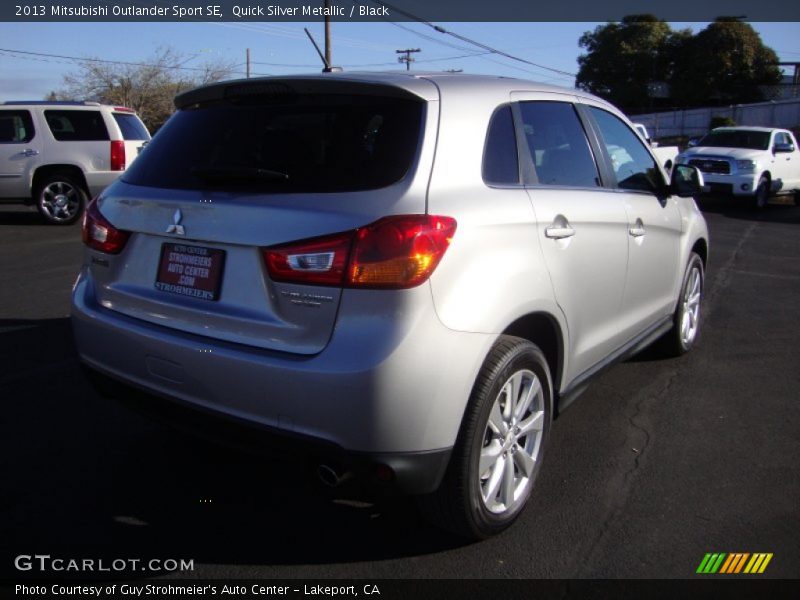 Quick Silver Metallic / Black 2013 Mitsubishi Outlander Sport SE