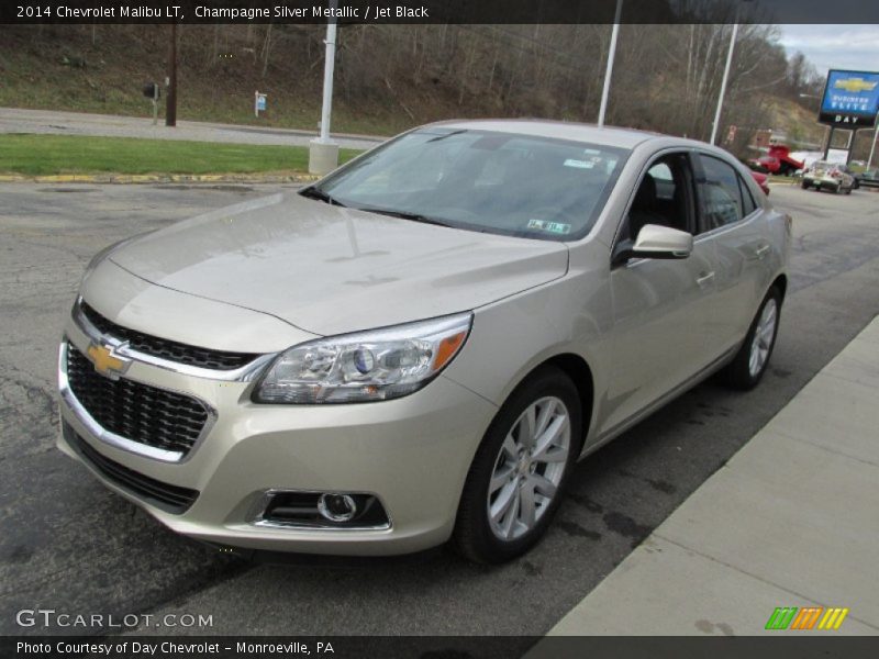 Champagne Silver Metallic / Jet Black 2014 Chevrolet Malibu LT