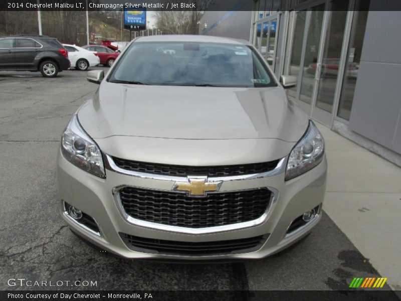 Champagne Silver Metallic / Jet Black 2014 Chevrolet Malibu LT