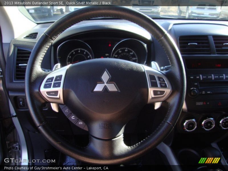 Quick Silver Metallic / Black 2013 Mitsubishi Outlander Sport SE