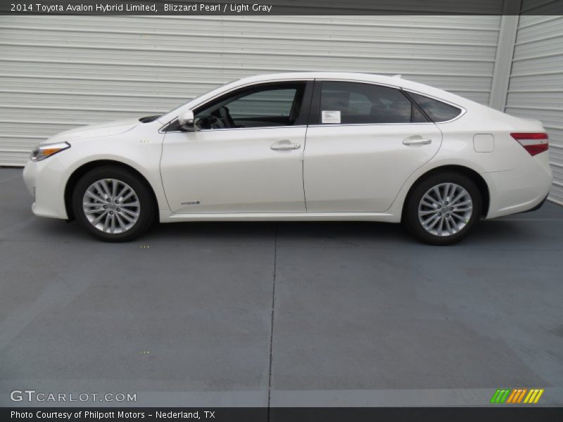  2014 Avalon Hybrid Limited Blizzard Pearl