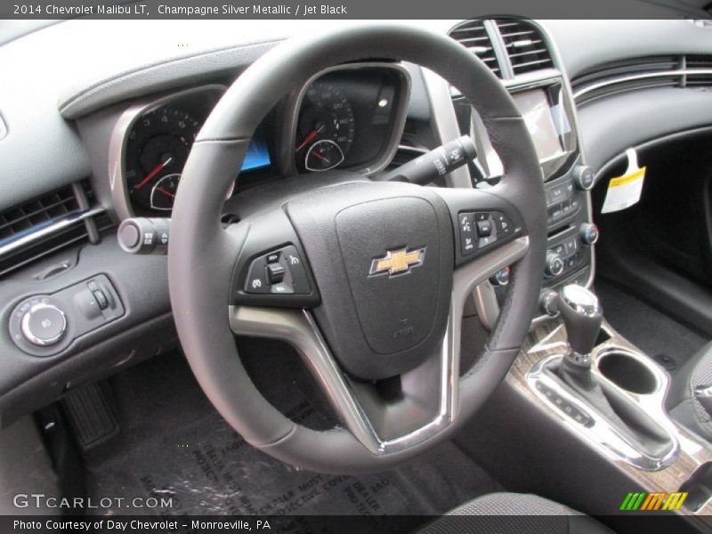 Champagne Silver Metallic / Jet Black 2014 Chevrolet Malibu LT