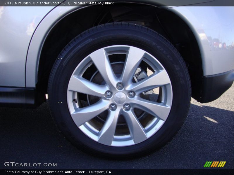 Quick Silver Metallic / Black 2013 Mitsubishi Outlander Sport SE
